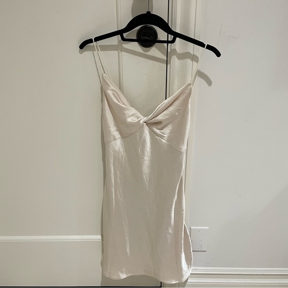 Princess Polly Marilyn Mini Dress in Champagne - Picture 2 of 5